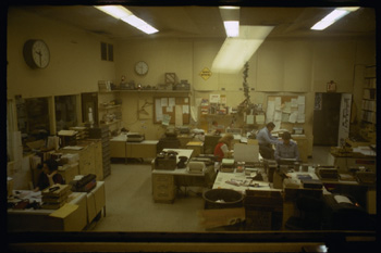 WNEW newsroom, from above