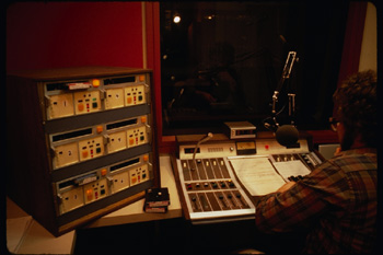 Steiner inside the studio